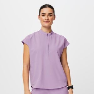 Figs Scrub Top Women Rafaela Oversized Scrub Top Lavender Dew